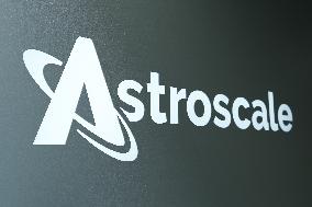 Astroscale signage and logo